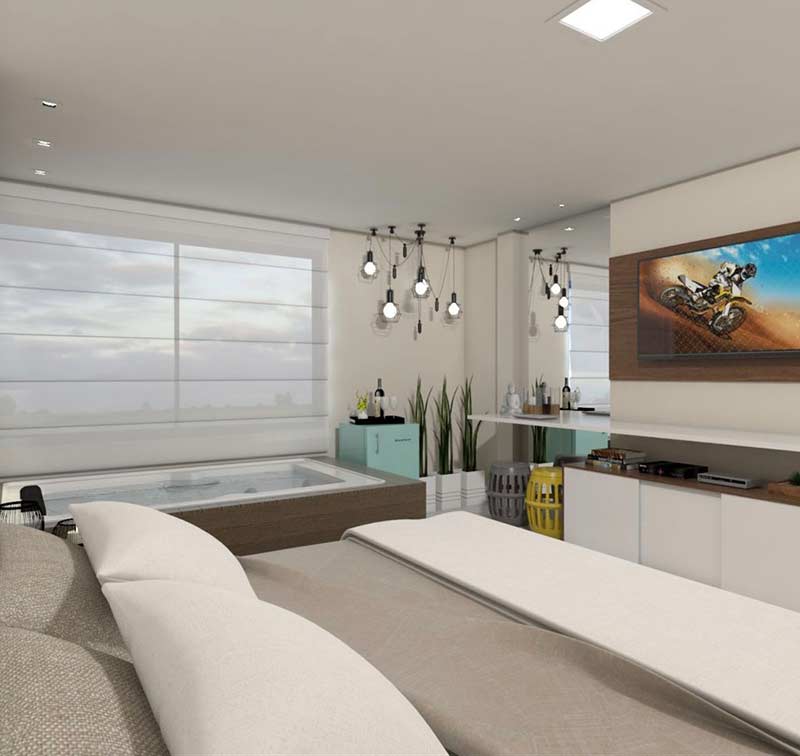 Quarto de casal moderno: 60 ideias, fotos e projetos
