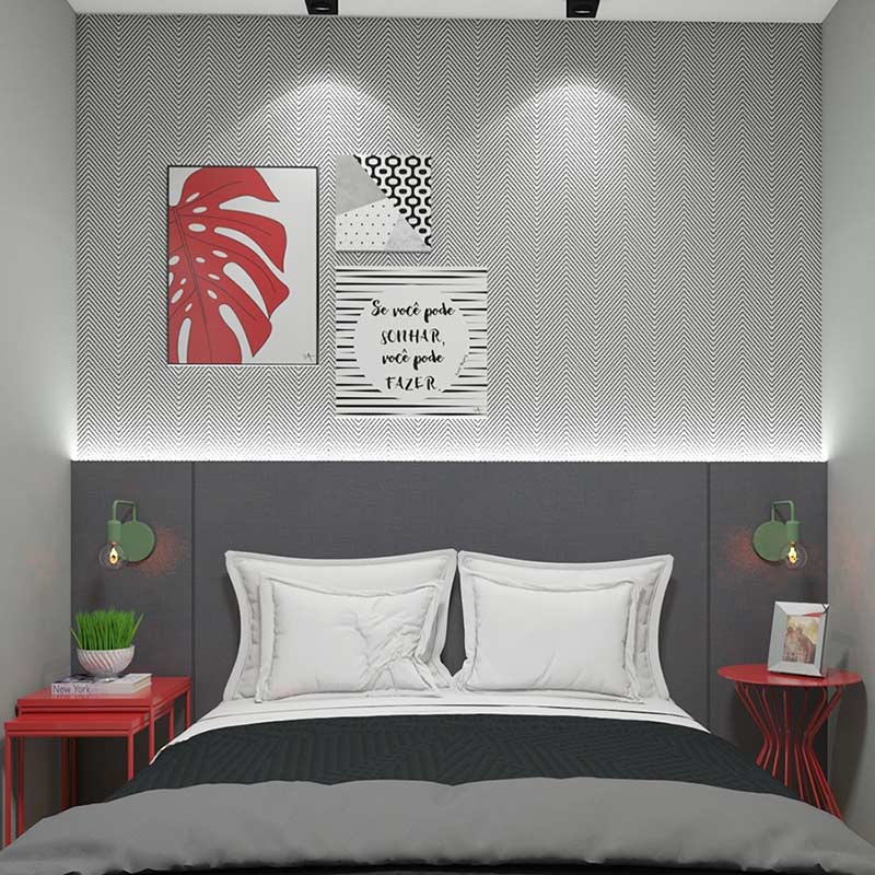 Quarto de casal moderno: 60 ideias, fotos e projetos