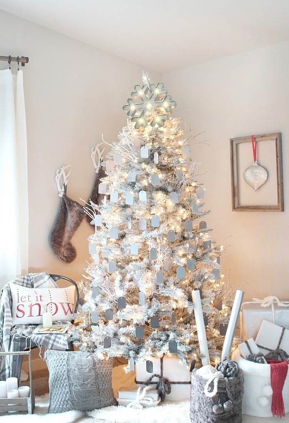 80 Ideias de Árvore de Natal Branca Inéditas e Originais (fotos)