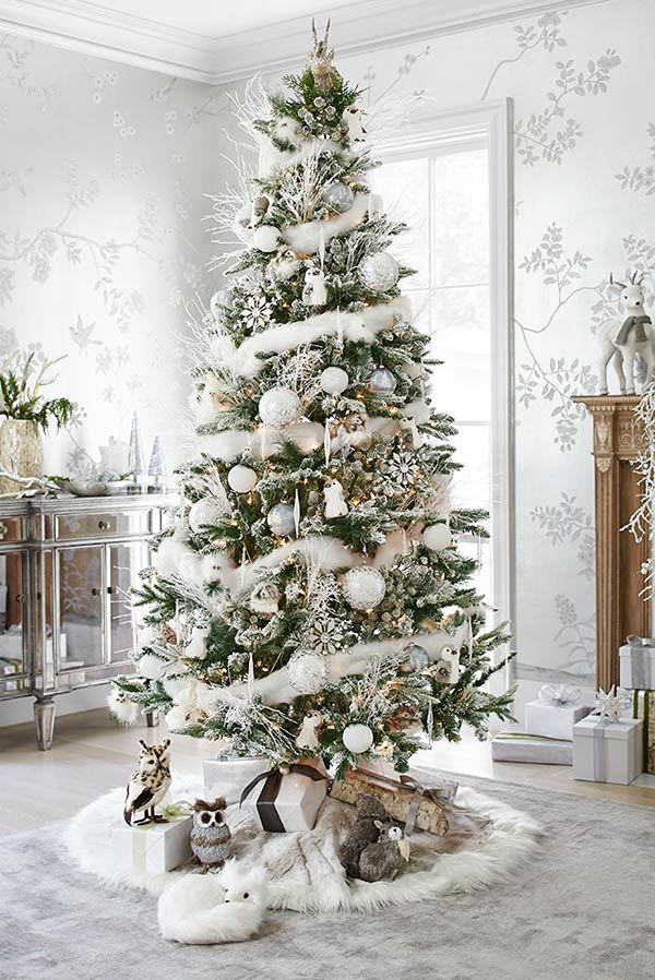 80 Ideias de Árvore de Natal Branca Inéditas e Originais (fotos) 80 Ideias de Árvore de Natal Branca Inéditas e Originais (fotos)