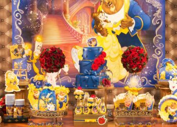 Festa Bela e a Fera: 60 ideias surpreendentes para decorar seu aniversário