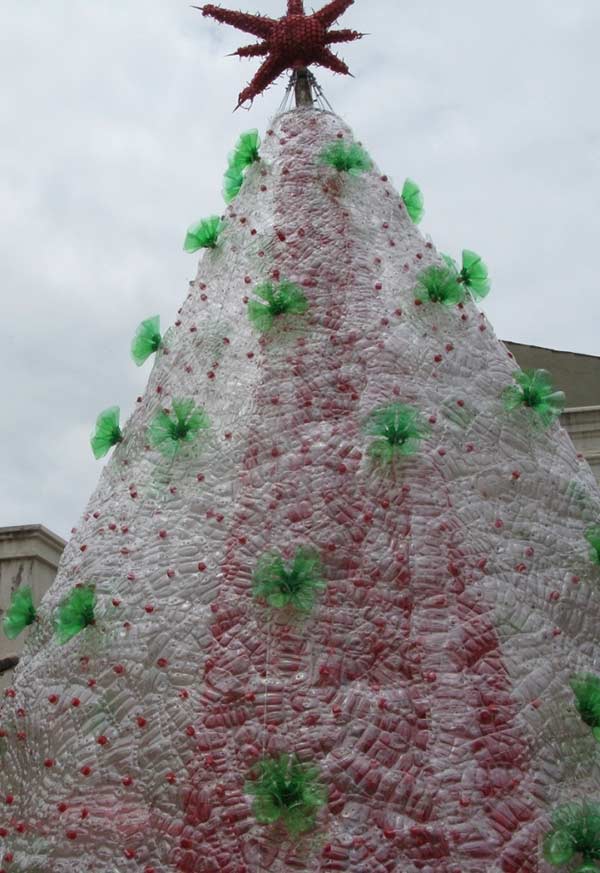 Árvore de Natal de Garrafa PET: 40 Ideias e Passo a Passo