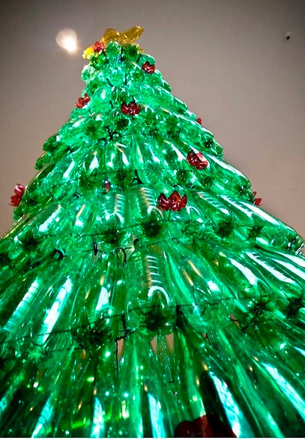 Árvore de Natal de Garrafa PET: 40 Ideias e Passo a Passo