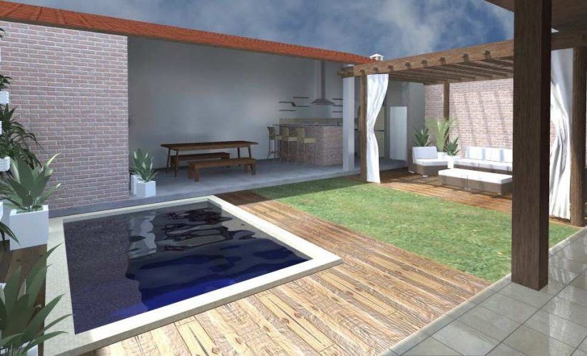Área de Lazer Com Piscina 60 Fotos, Ideias e Projetos