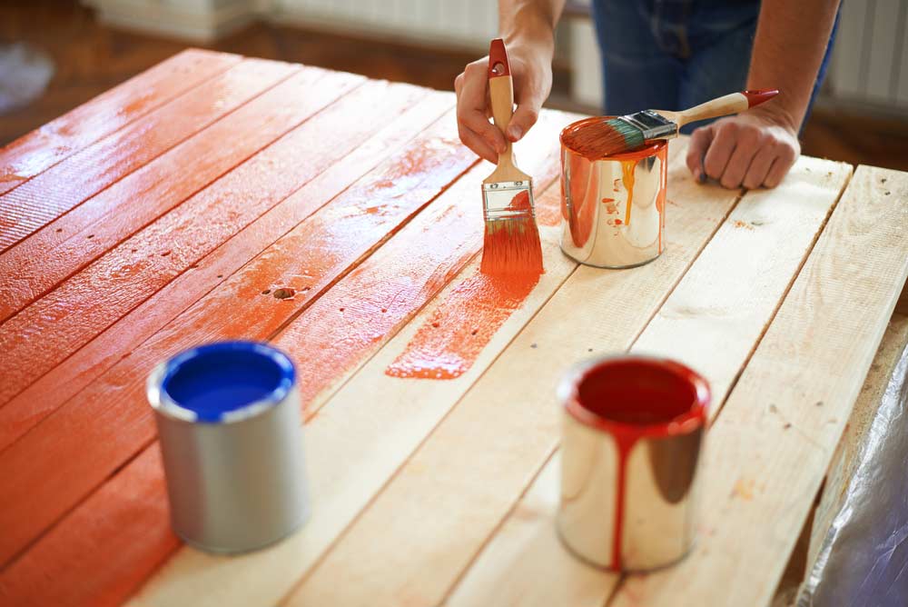 Pintura acrílica para madera fácil