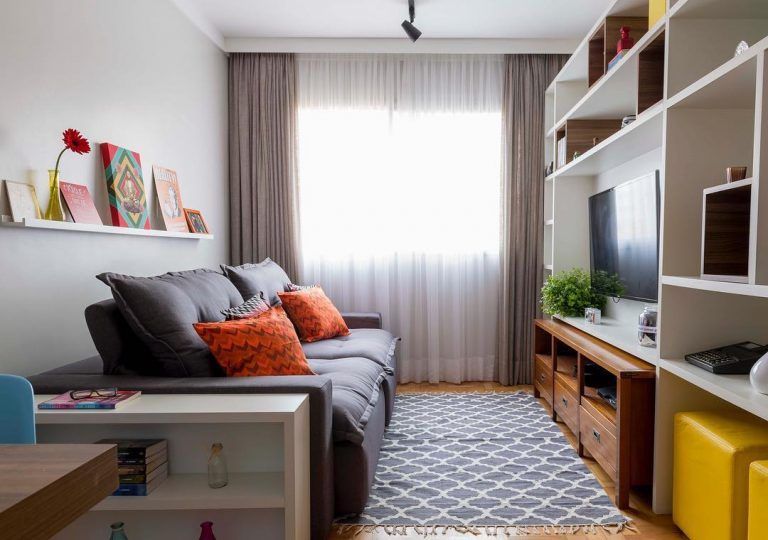 Sala Pequena Decorada: 90 Ideias, Fotos e Projetos Incríveis!
