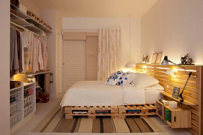 Persiana de bambu para quarto