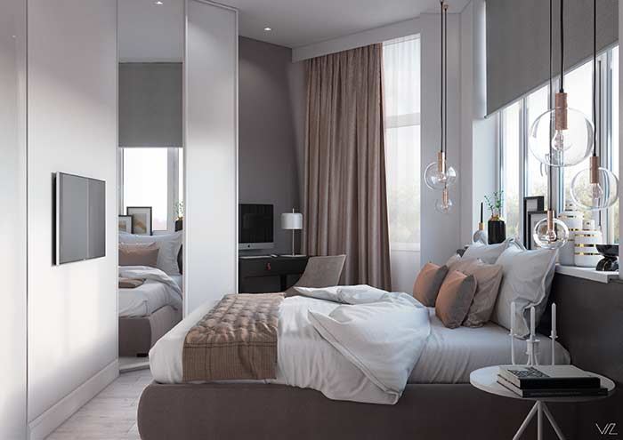 Cortina de veludo para quarto