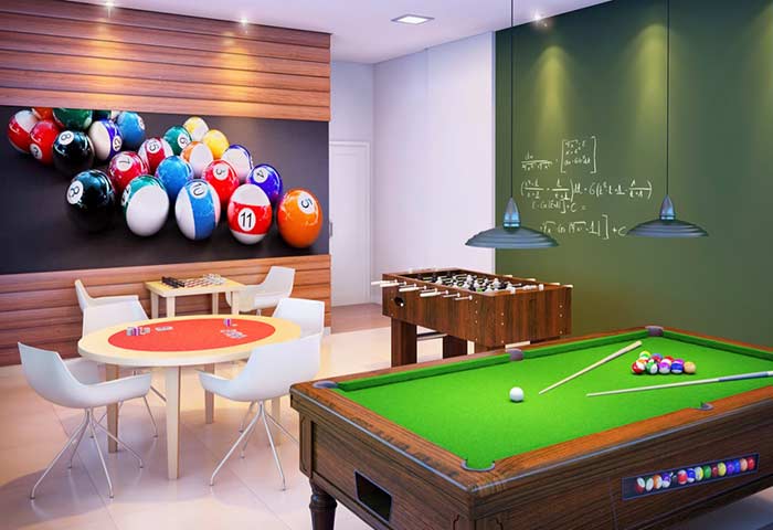 Sala de Jogos: 60 Ideias de Decoração, Fotos e Projetos Incríveis