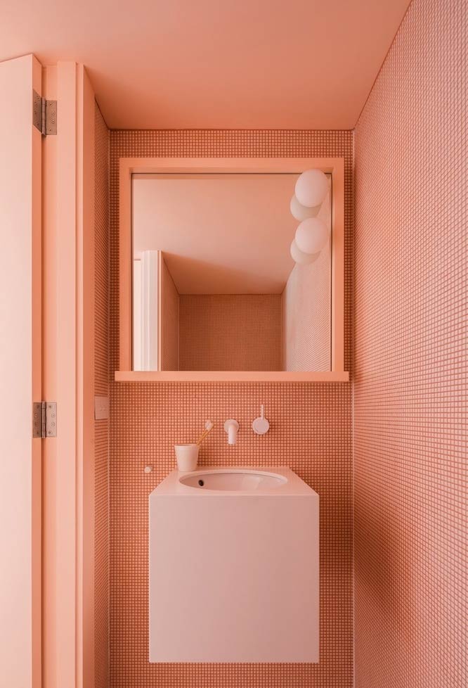 Banheiro rosa
