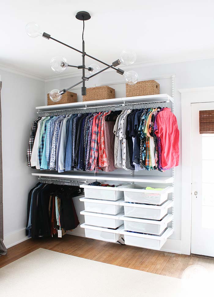 Closet Barato: 10 Dicas + 60 Fotos Criativas de Decoração DIY