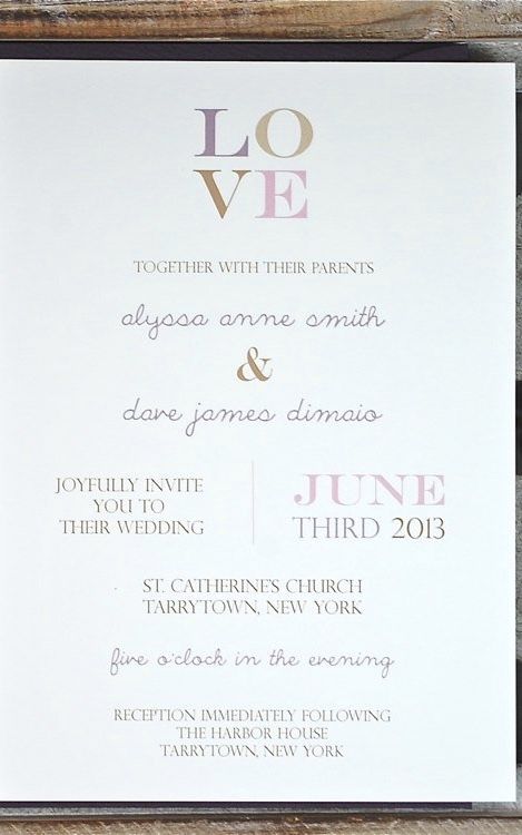 Convite de casamento impresso