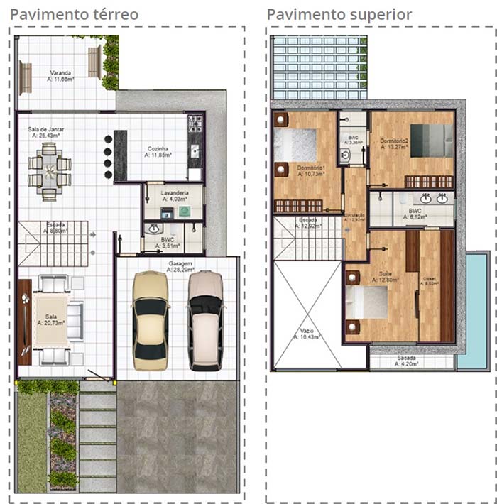 Plantas De Casas Com 3 Quartos 60 Modelos E Projetos Gratis