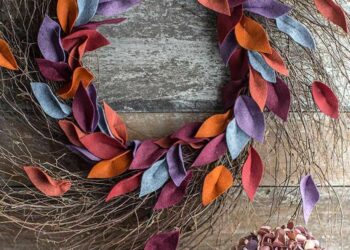 Guirlanda de feltro: 60 modelos diferentes com passo a passo