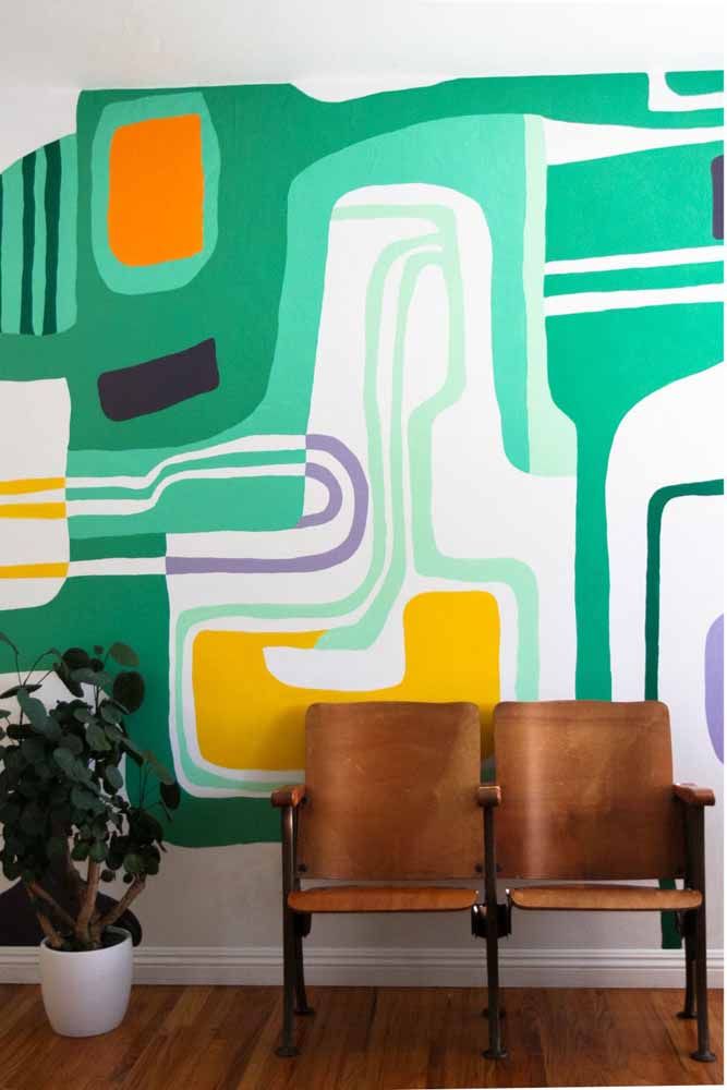 A receita para uma parede colorida autêntica: criatividade e harmonia entre as cores 