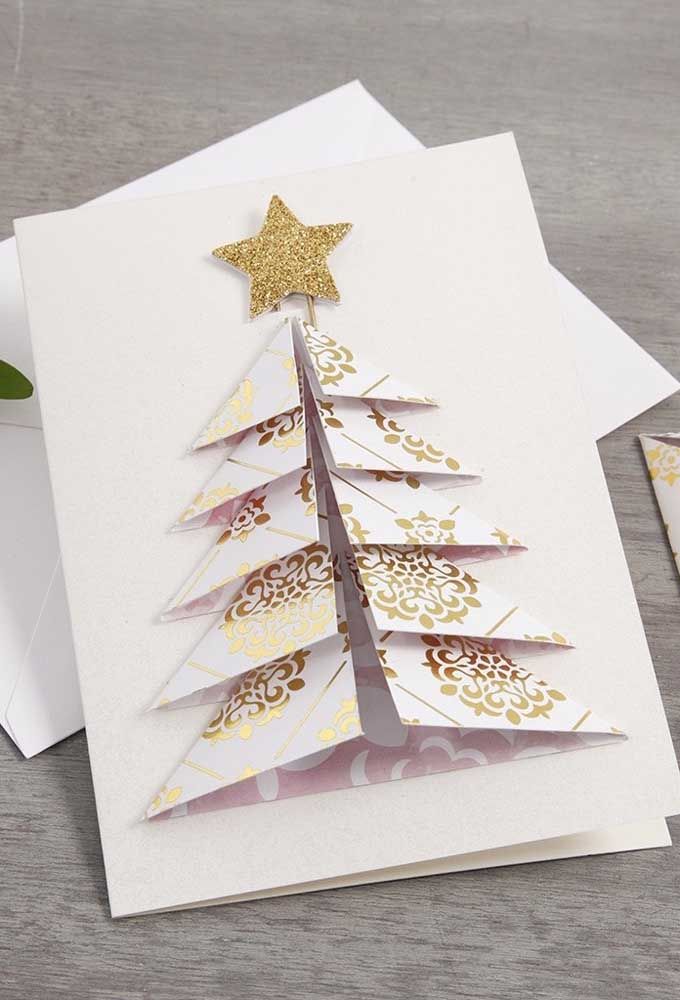Cartão de Natal: Como Fazer Com Tutoriais e 60 Ideias Com Fotos Cartão de Natal: Como Fazer Com Tutoriais e 60 Ideias Com Fotos