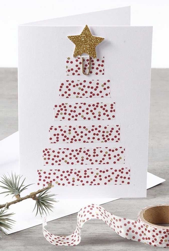 Cartão de Natal: Como Fazer Com Tutoriais e 60 Ideias Com Fotos Cartão de Natal: Como Fazer Com Tutoriais e 60 Ideias Com Fotos