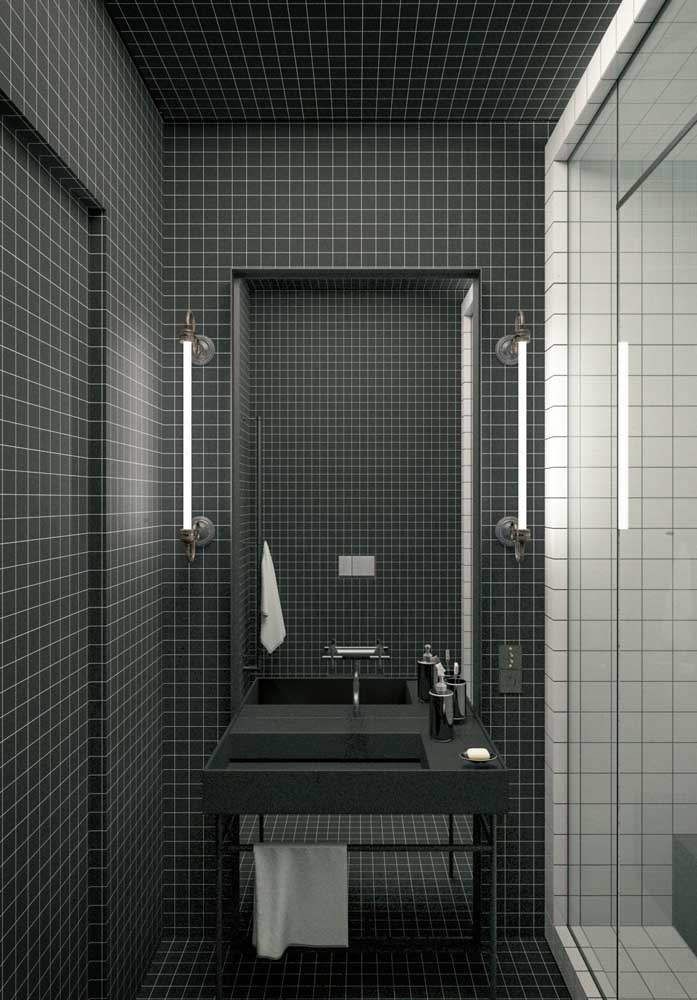 Luxury bathroom lined with tiles