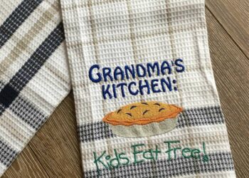 Pano de prato bordado: 60 modelos e tutoriais para você aprender