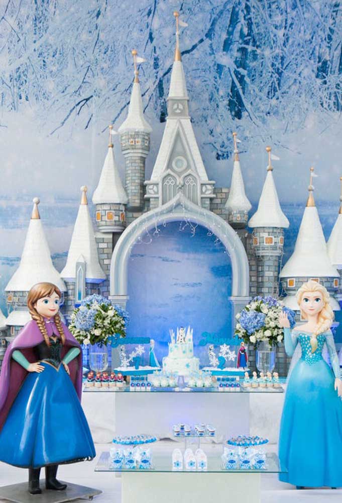 Festa Frozen: Como organizar, o que servir e 112 Fotos de Decoração