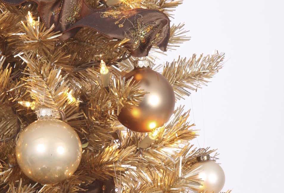 Árvore de Natal Dourada: 60 Fotos Para Decorar com a Cor