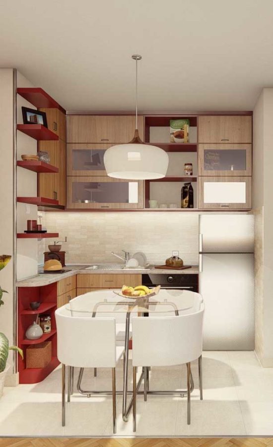 Combinação de mesa e cadeiras para cozinha