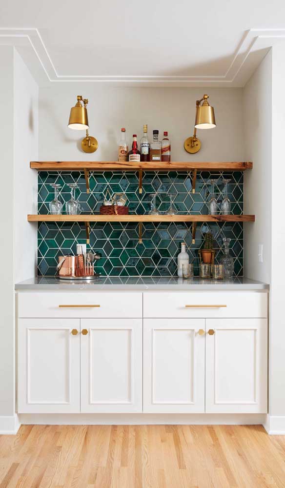 How about setting up your home bar in the hallway of the house?