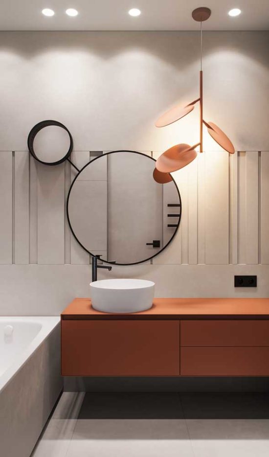 Luminária Para Banheiro Como Escolher, Tipos e Fotos