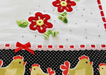 Crochê em pano de prato: como fazer e 105 referências criativas