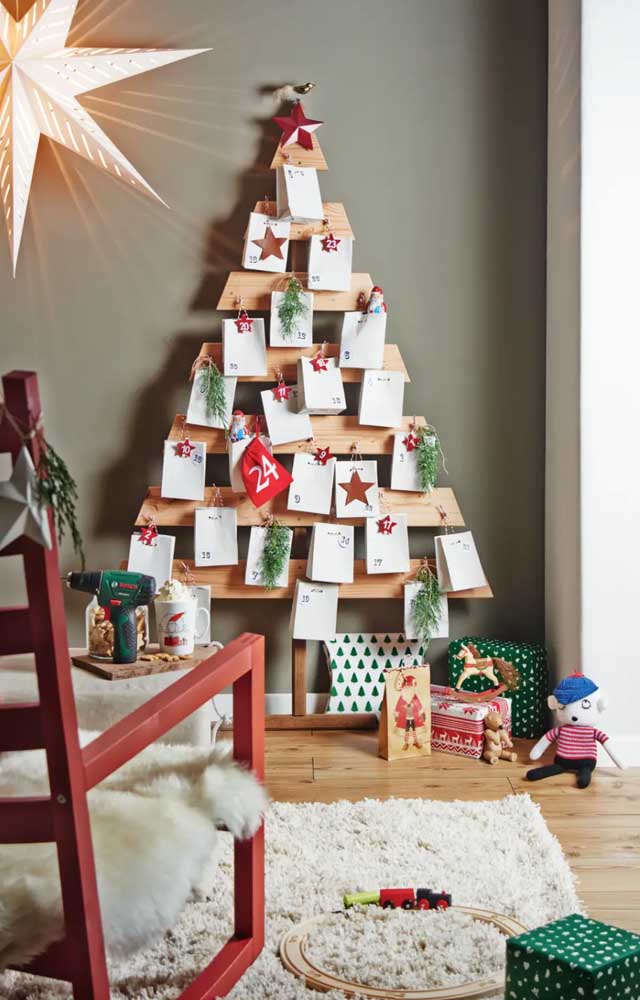 Árvore de Natal de Parede: Como Fazer e 80 Modelos com Fotos