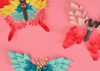 Borboletas de papel: como fazer passo a passo e 60 ideias incríveis