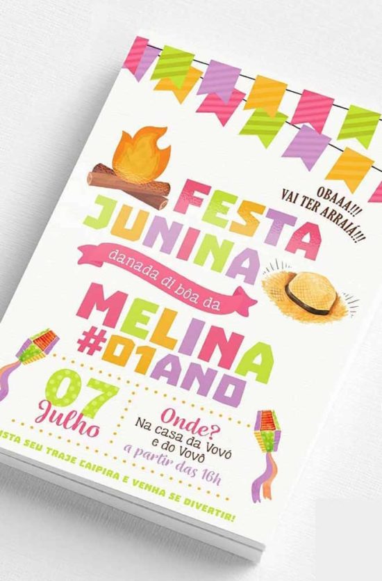 Convite de Festa Junina: Como Montar, Dicas Essenciais e Fotos inspiradoras
