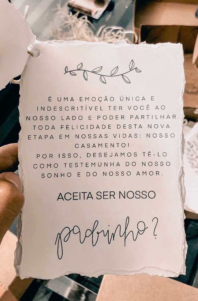 Featured image of post Convite Para Padrinhos De Casamento Simples Encontre um estilo original um design personalizado e os pre os e ofertas que procura para convites e outro material gr fico