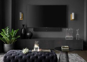 Sala preta: como decorar, dicas essenciais e 40 inspirações