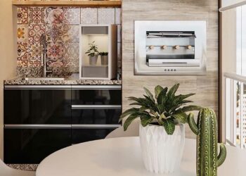Área gourmet pequena: como planejar, decorar e 50 projetos inspiradores