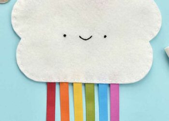 Nuvem de feltro: como fazer passo a passo, dicas e modelos incríveis