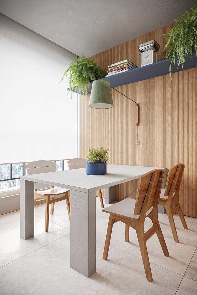 Cozinha integrada com varanda com persiana rolo: uma opção discreta e silenciosa para o seu ambiente.