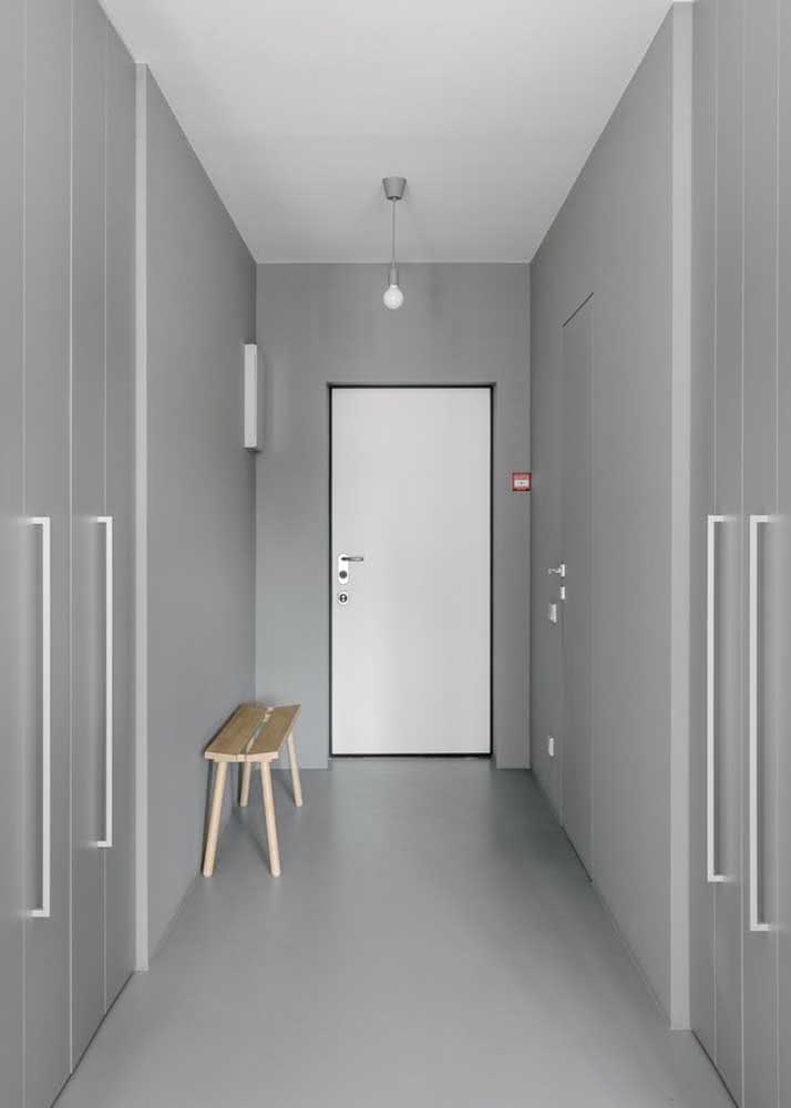 Que tal uma decoração de hall de entrada simples e minimalista?