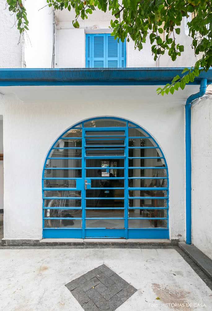 Azul e branco: um clássico nas fachadas de antigamente
