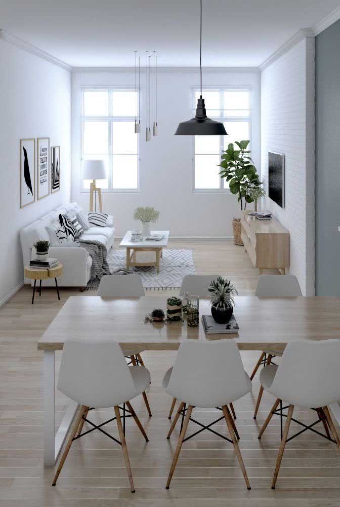 Um ambiente simples todo minimalista e com muita personalidade.