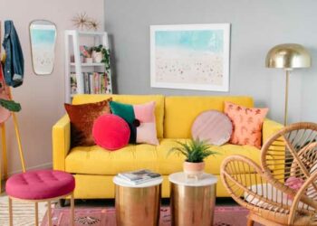 Sala colorida: 60 inspirações para impactar e alegrar sua casa