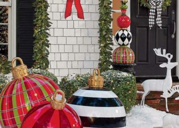 Decoração de Natal para jardim: como fazer e 60 ideias lindas