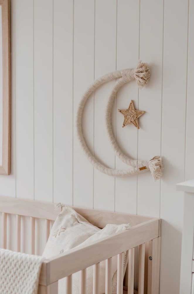 Lua e estrela: enfeites de parede para o quarto de bebê simples e fáceis de fazer