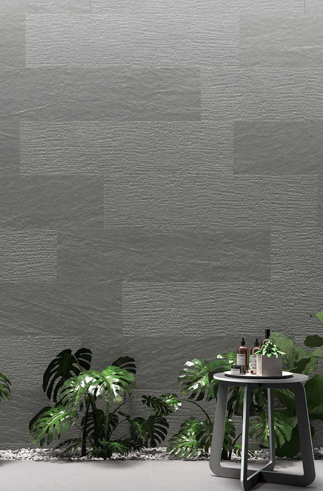 O cinza é a cor dos projetos modernos, incluindo os de muro