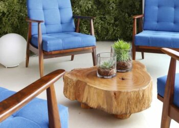 Mesa de centro rústica: tipos, como usar e ideias criativas