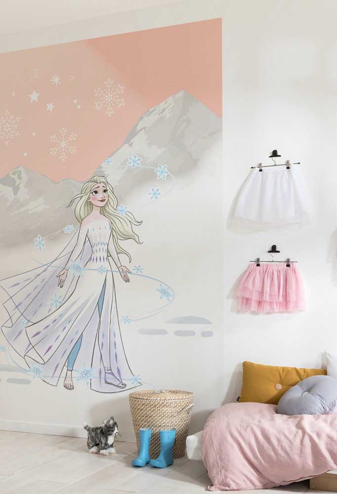 Quarto da Frozen 2: delicadeza e simplicidade na decoração