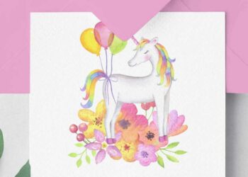 Convite de unicórnio: como fazer, dicas e 65 ideias super criativas