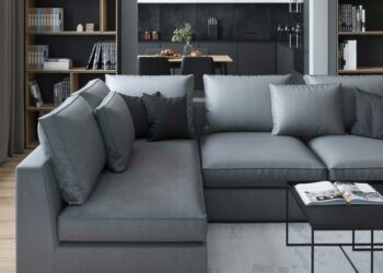 Sofá de canto cinza: 50 inspirações para decorar sua sala