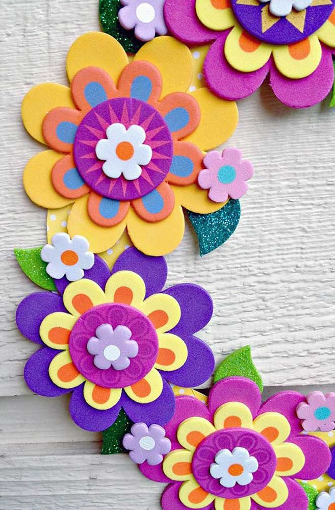 Flores de EVA: 78 Ideias, Moldes e Passo a Passo DIY