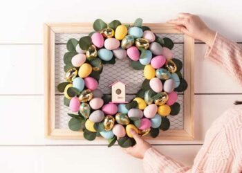 Guirlanda de Páscoa: 50 ideias incríveis e como fazer passo a passo